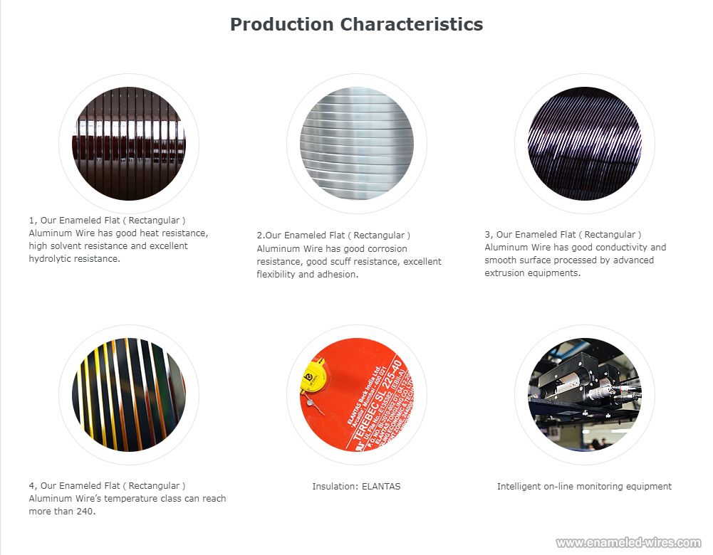 Enameled Flat Aluminum Wire